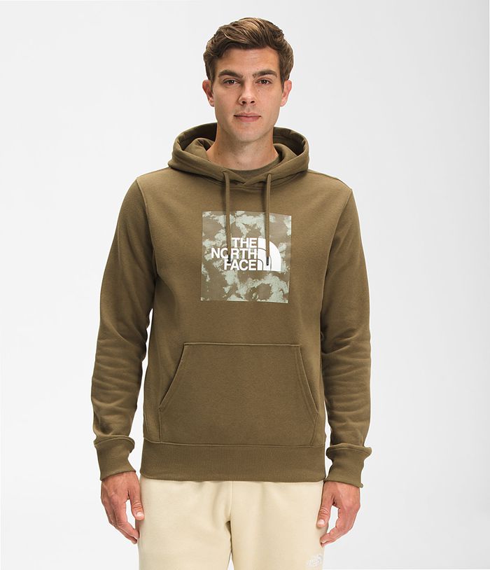 The North Face Hoodie Boxed In Pullover Olive - Mens - Thailand DGTKW-5902